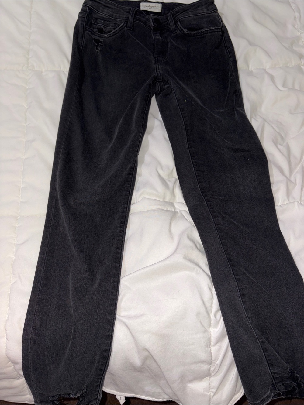 Carly Jean Los Angeles Black Women’s Straight-Leg Jeans